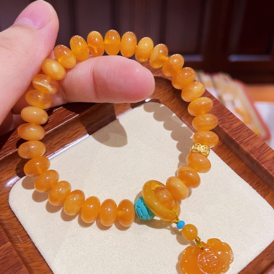 蜜蜡手链未镶嵌手串