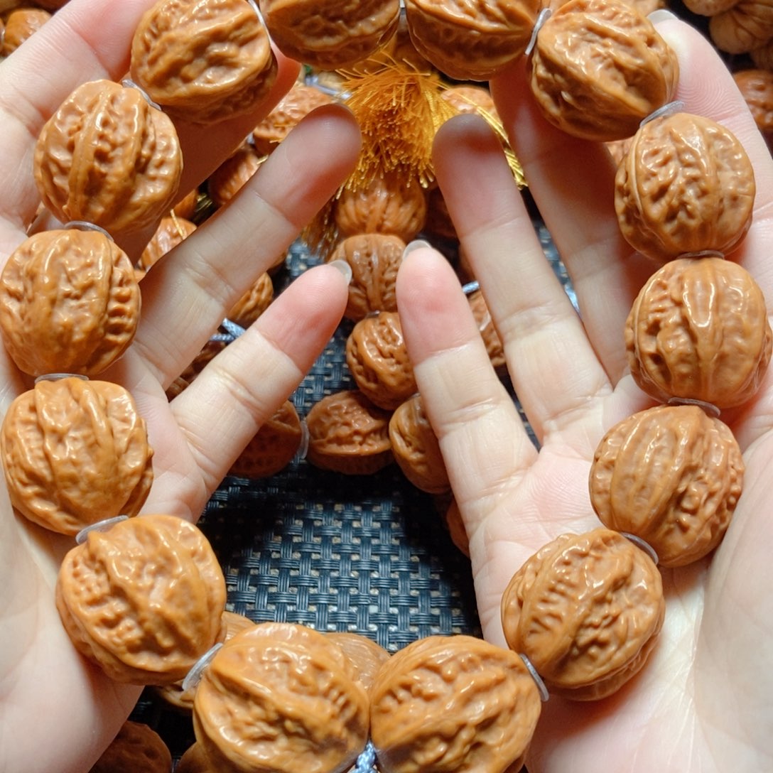 文玩核桃手串粗筋八棱