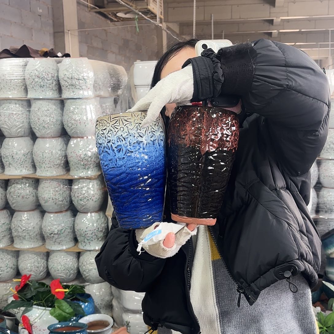 正品两个高22/12红陶