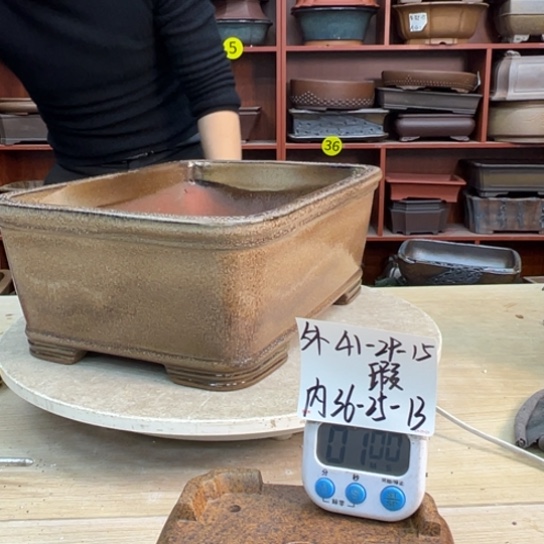 牧***物紫砂花盆里都藏满的