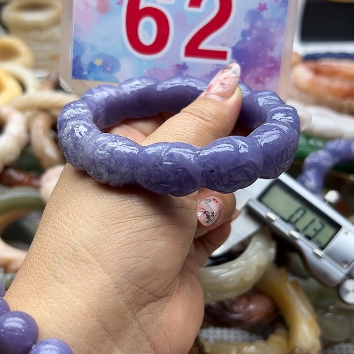 未镶嵌手镯石英岩玉久*