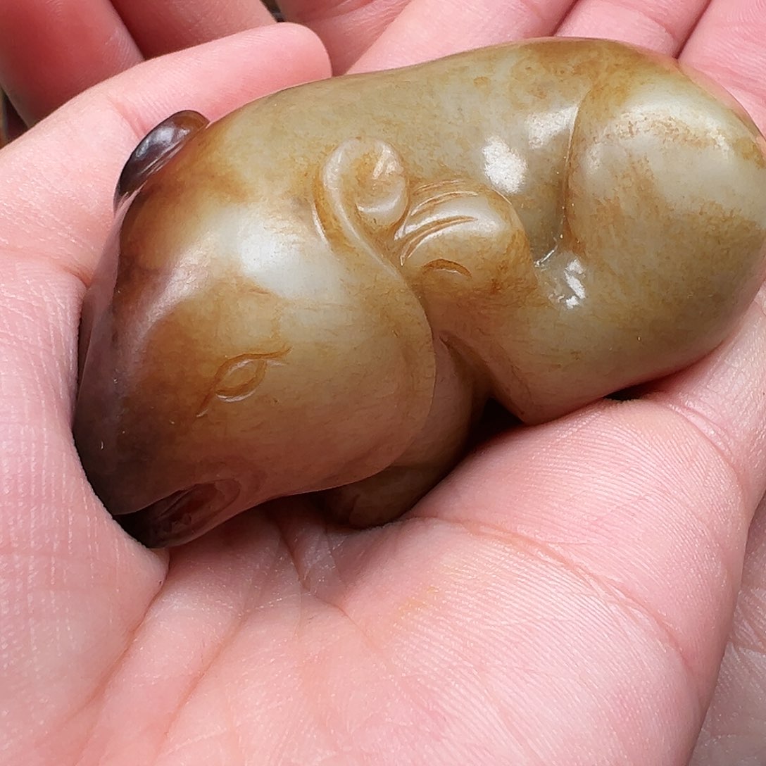 和田玉颈饰未镶嵌寒**月