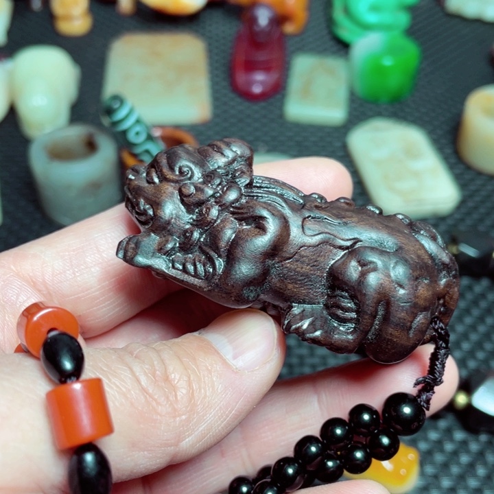 白玉菩提手串漂亮