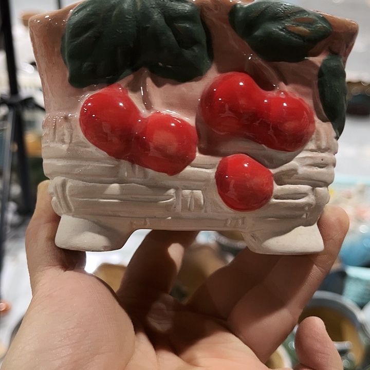 瓷片多肉花盆福利捏花