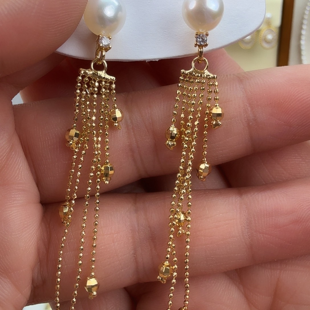 未镶嵌耳饰淡水珍珠38