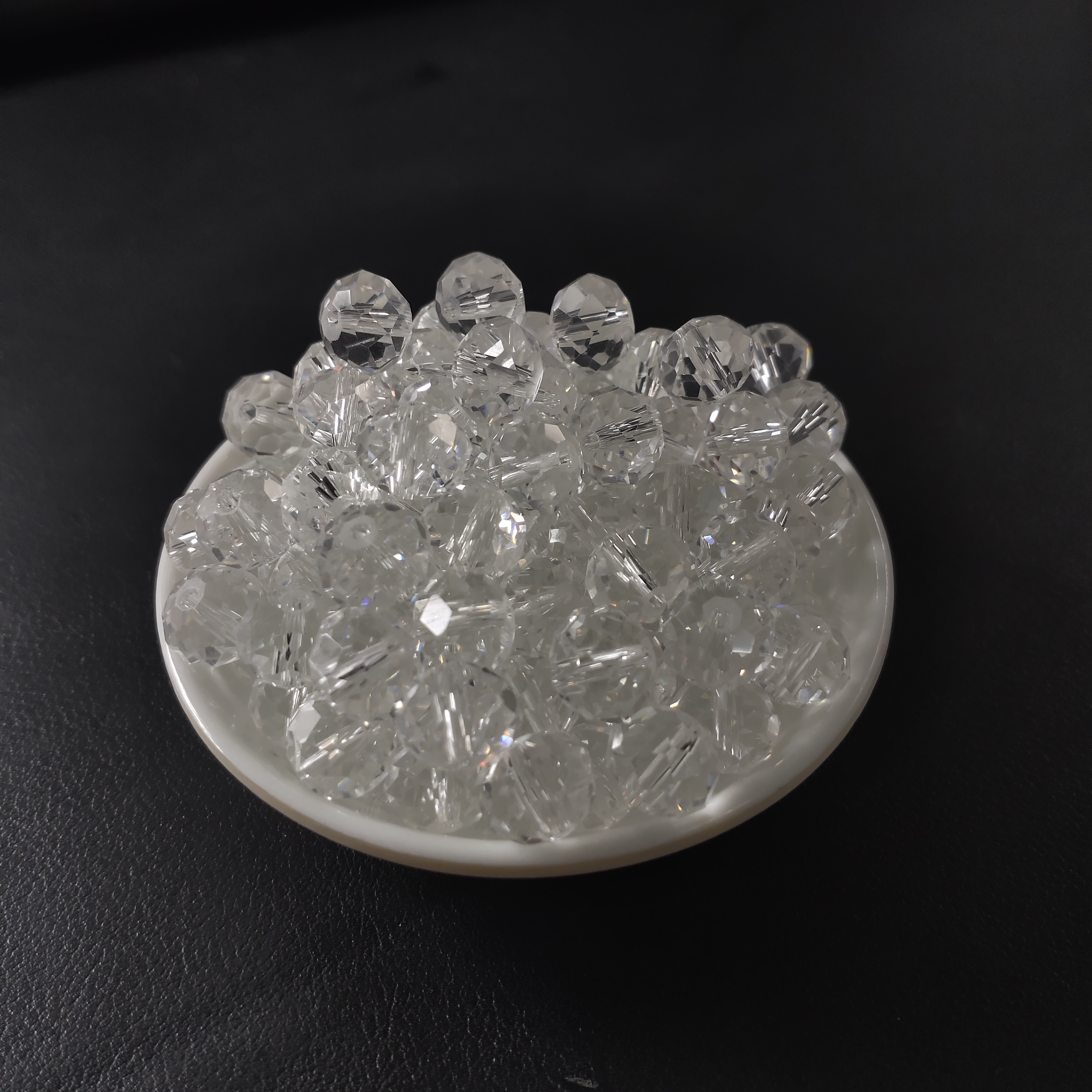 散珠W896 白水切面算盘10MM*20颗