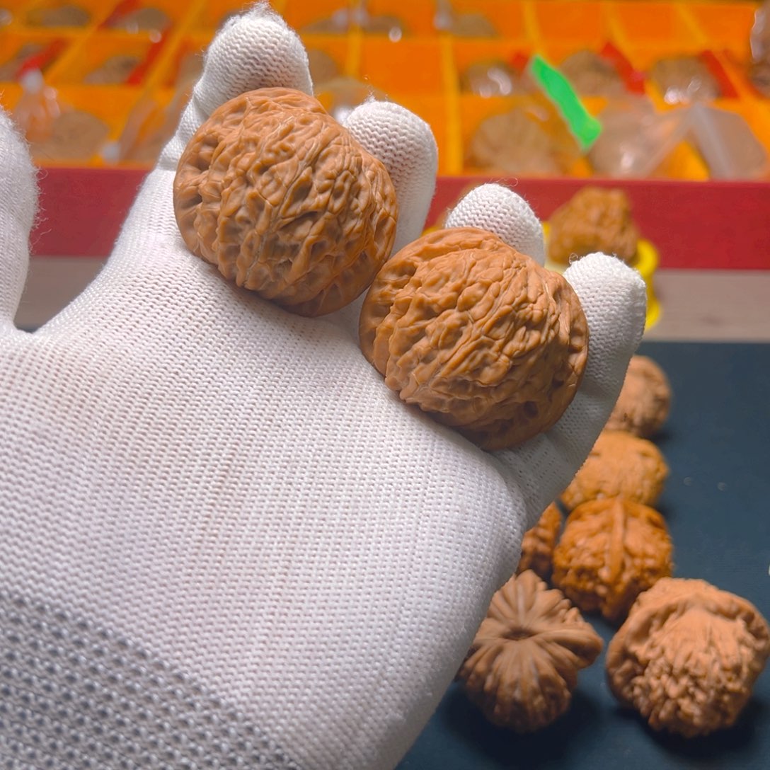 文玩核桃把件壁*磨盘