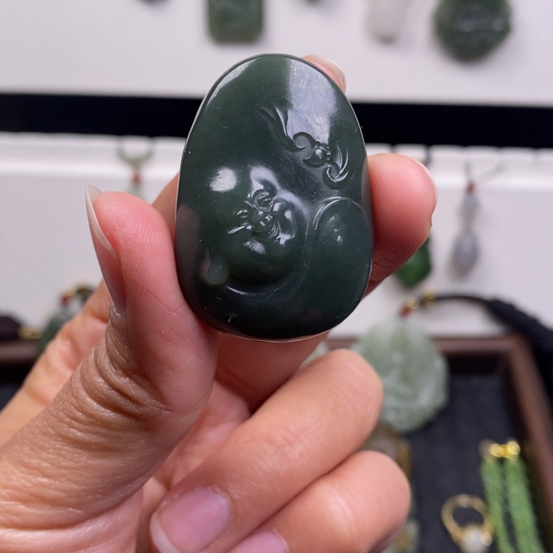 和田玉未镶嵌挂件和田玉吊坠挂件