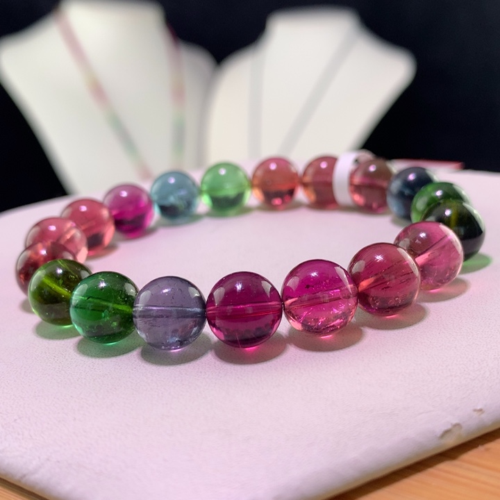 双色碧玺手链未镶嵌