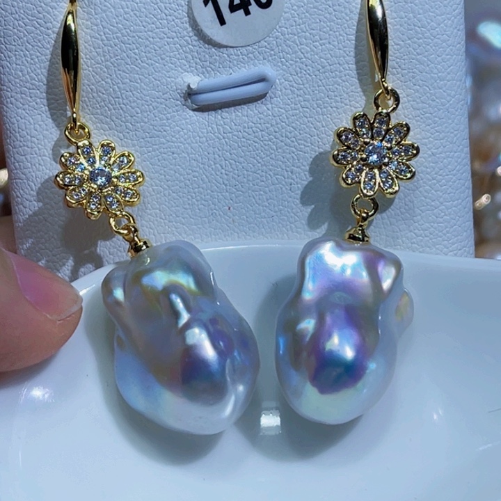 未镶嵌耳饰淡水珍珠