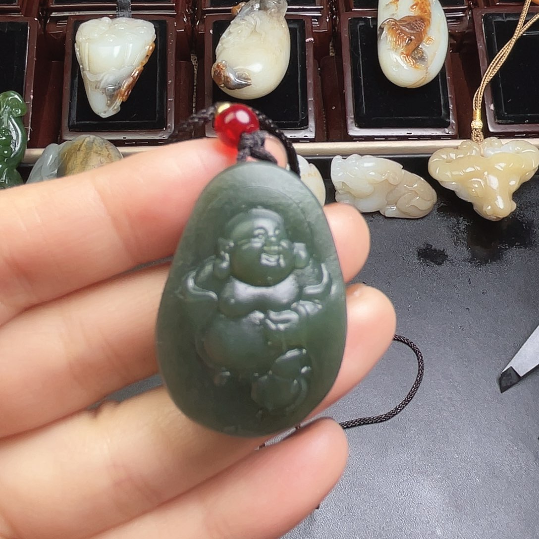 和田玉未镶嵌挂件