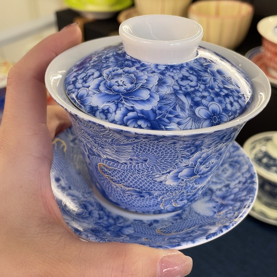 陶景德陶瓷盖碗茶具