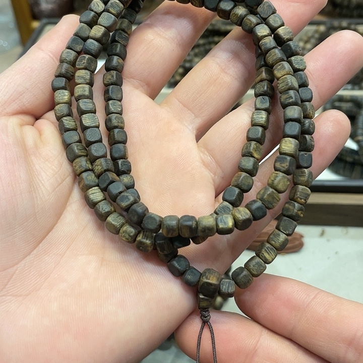 沉香手串奇楠佛珠多圈5毫米念珠99沉