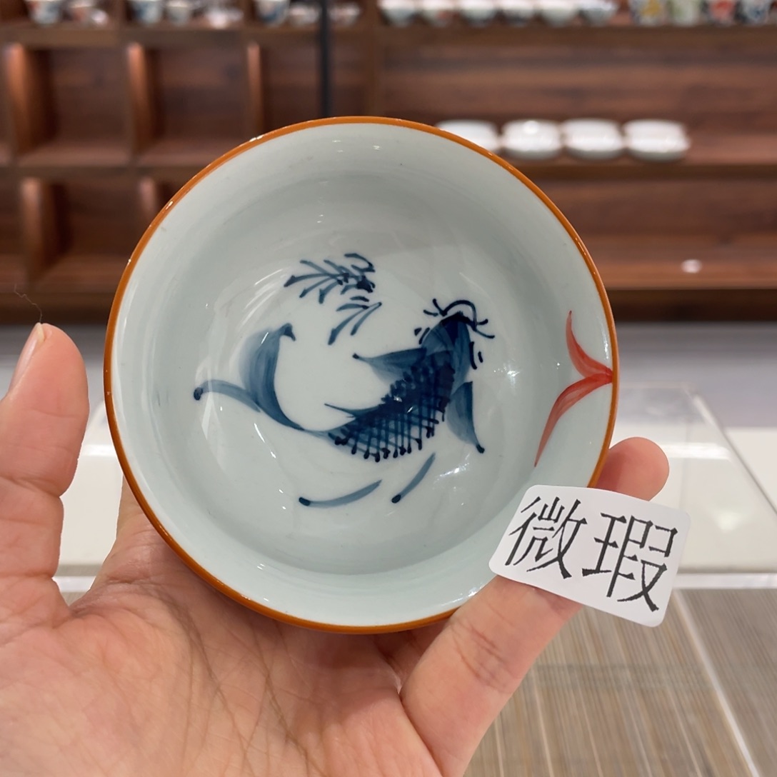 微瑕釉下彩纯手绘