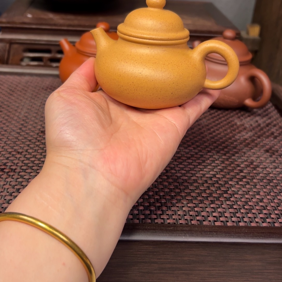 紫砂茶壶h*n全手容天
