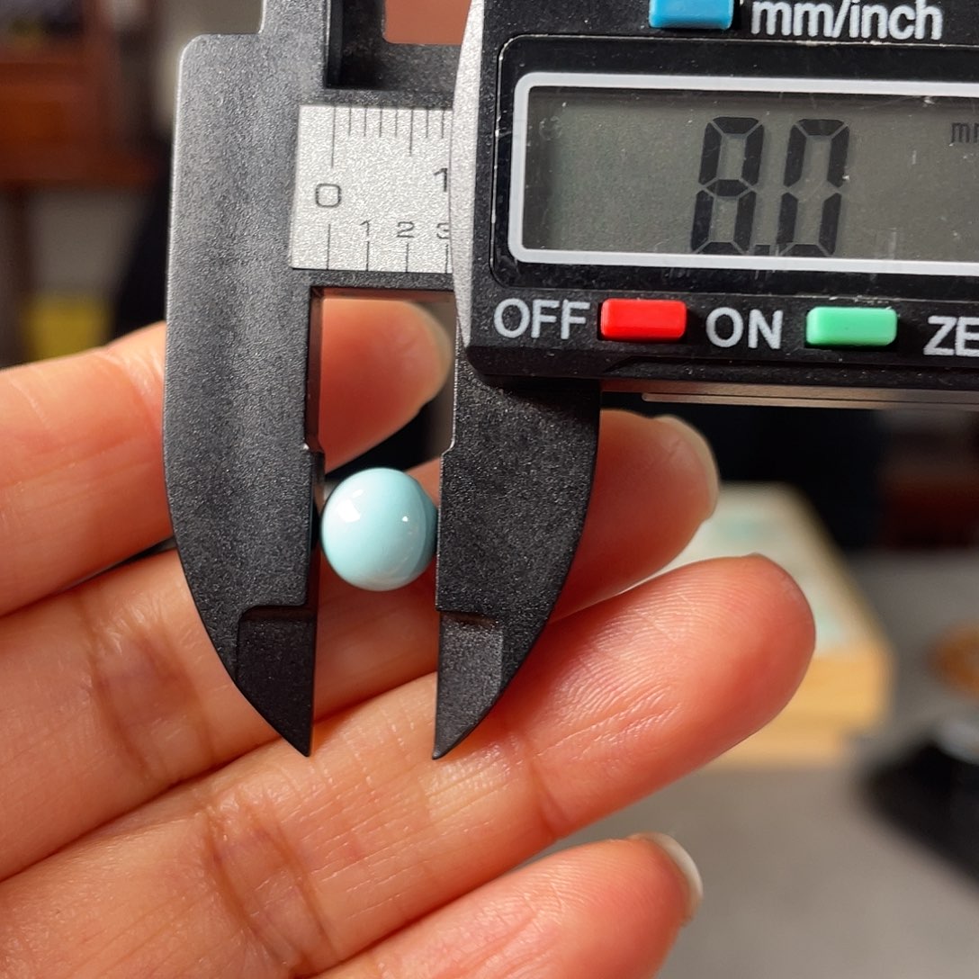 绿松石珠子未镶嵌