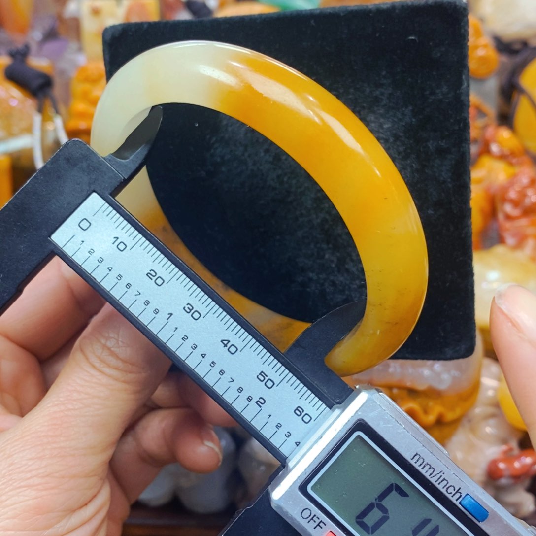 未镶嵌石英质玉（黄龙玉）颈饰
