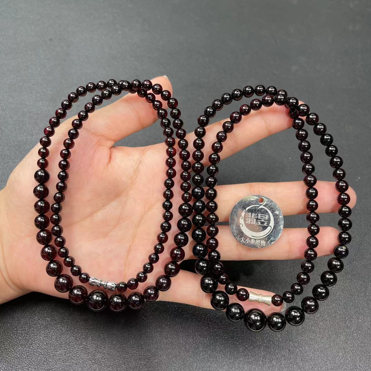 36954T15-4N15-琥珀珠链颈饰/约4-9+/约85颗/-多样性发其一