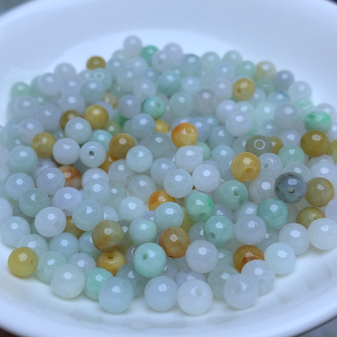 【闪购商品】翡翠手链未镶嵌卡5.2冰三彩100个