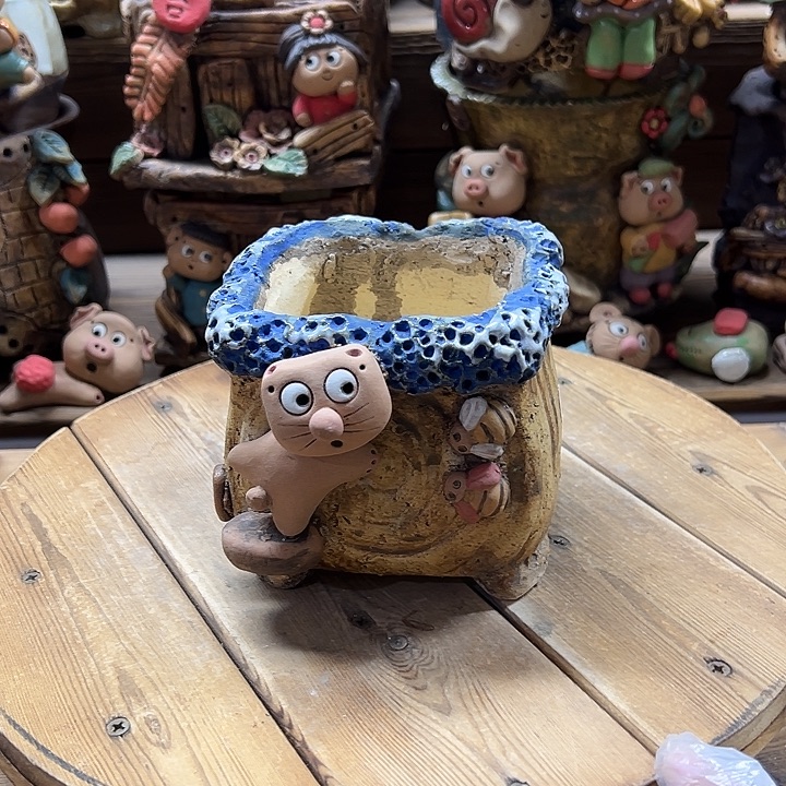 嘻哈多肉花盆百搭