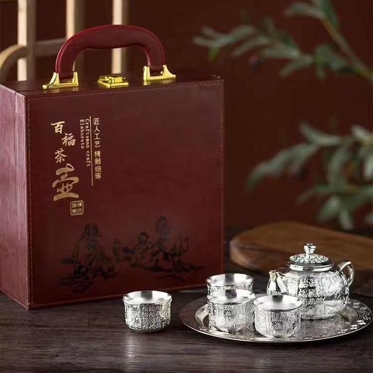 【老板娘宠粉BB】六件套高档茶壶 一壶四杯一托盘茶具 套装