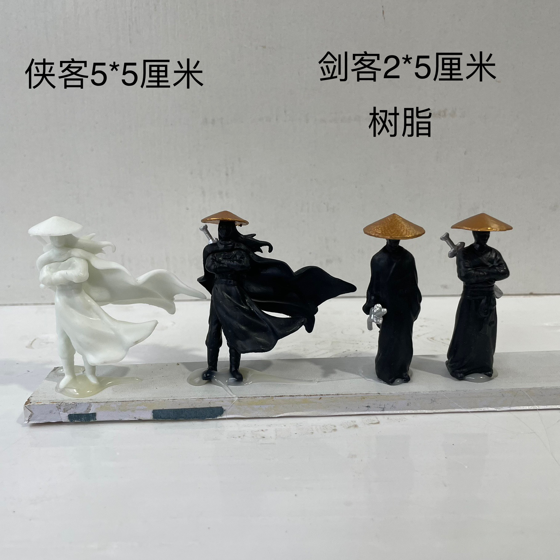 车内装饰微景观中控台造景小人物盆景