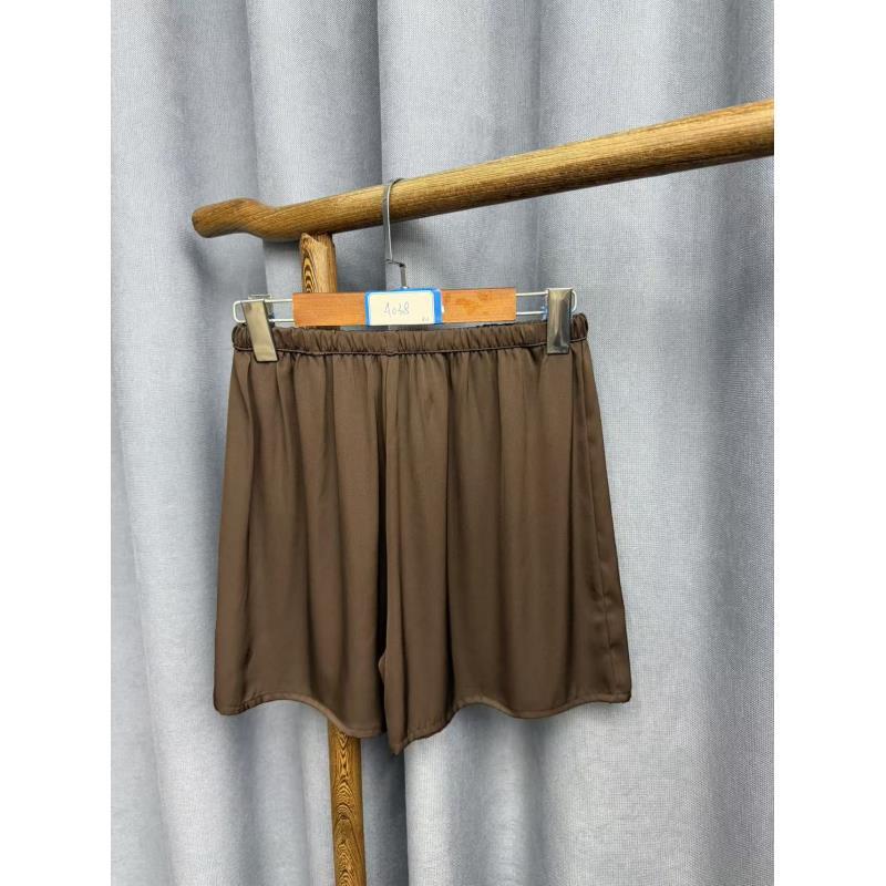 2025夏季新款时尚休闲桑蚕丝居家打底短裤A038