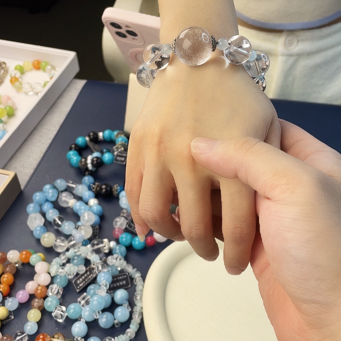 水晶银S925镶嵌手链