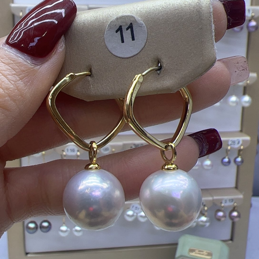 淡水珍珠耳饰未镶嵌