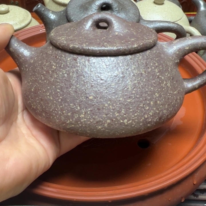 紫砂茶壶陪**宜兴原矿龙背青