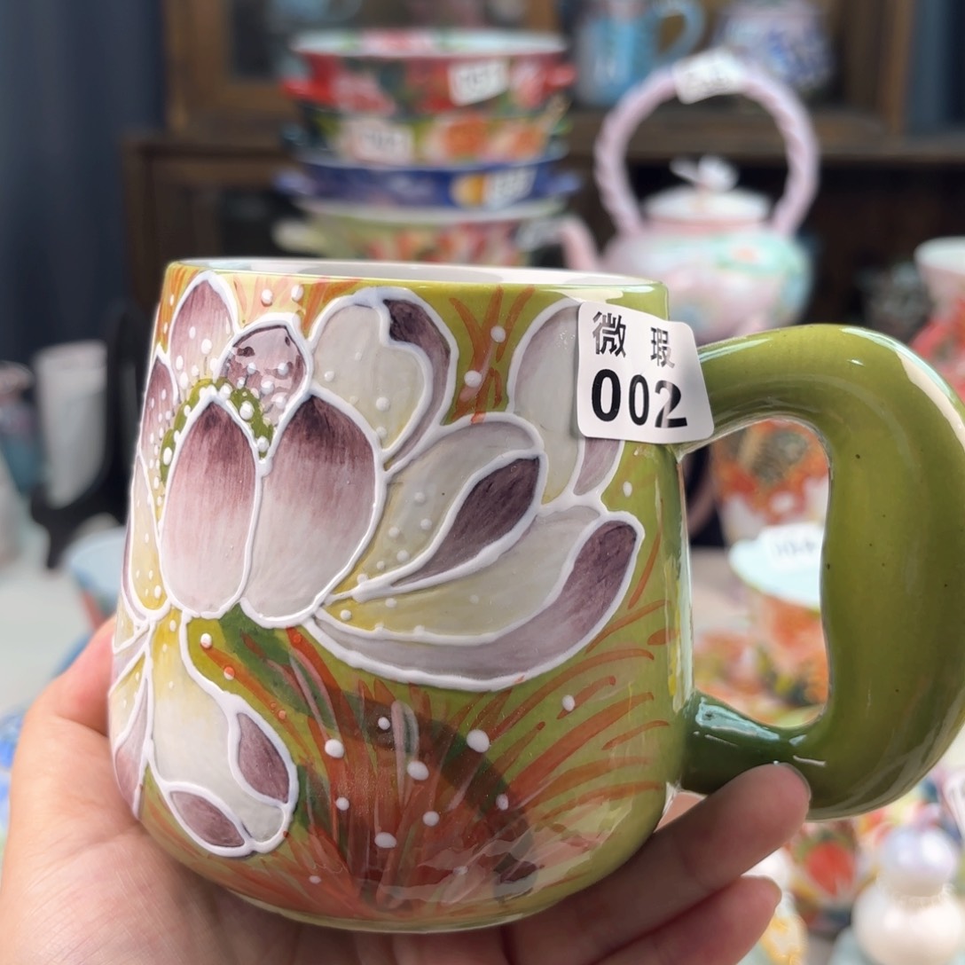 景德镇手绘高温釉下彩陶瓷茶具