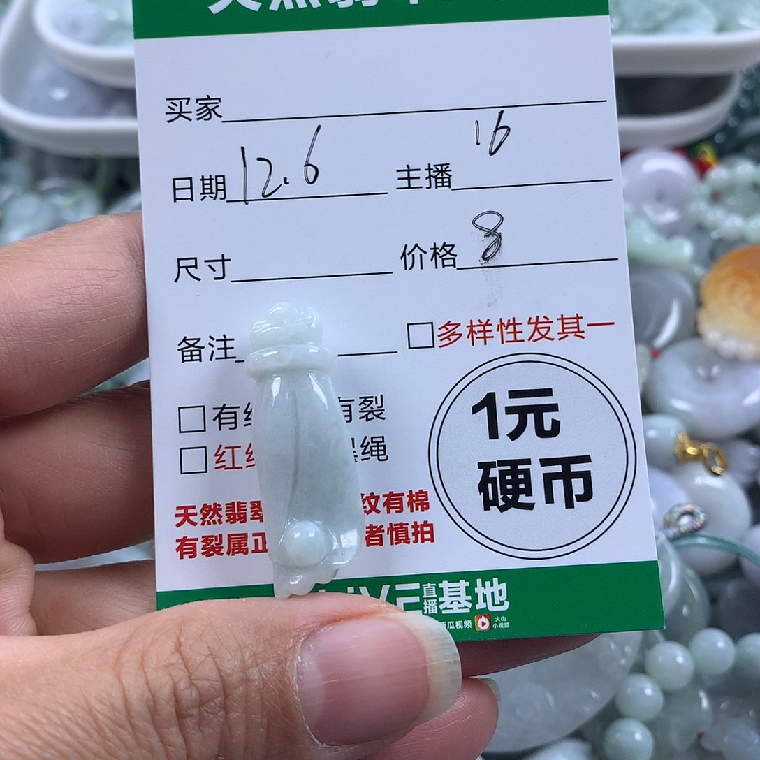 翡翠未镶嵌吊坠(不含链)