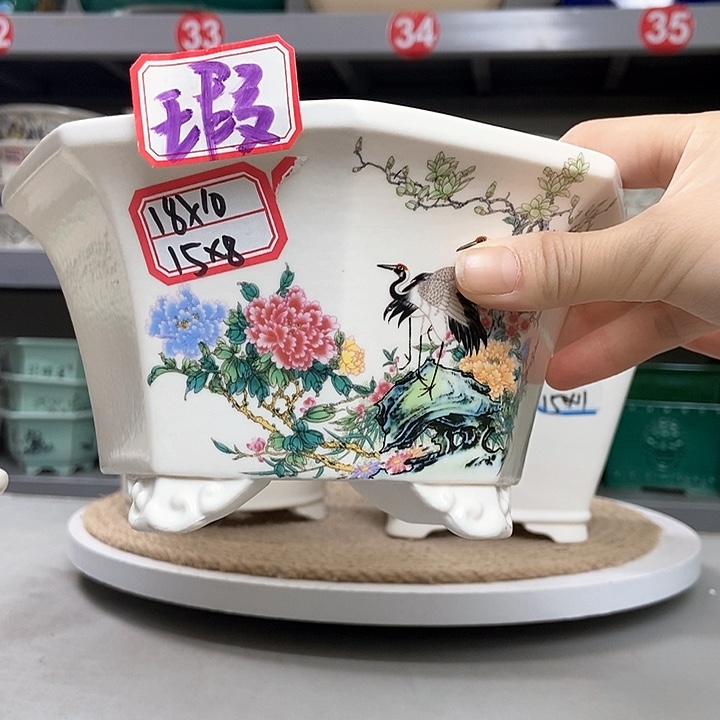 紫砂花盆秋***桐紫砂花盆