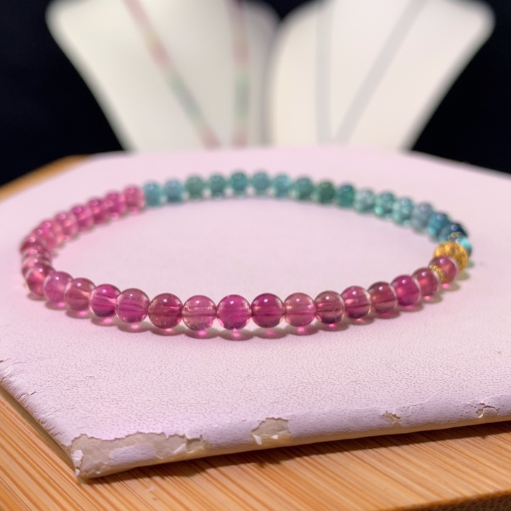 双色碧玺手链未镶嵌