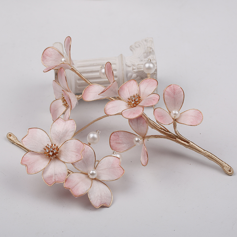  如梦笙嫣 3292 套装 非遗绒花默认微瑕 软簪联系客服加主体