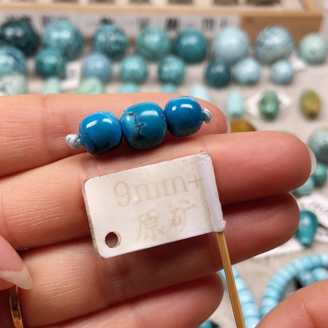 未镶嵌绿松石珠宝半成品