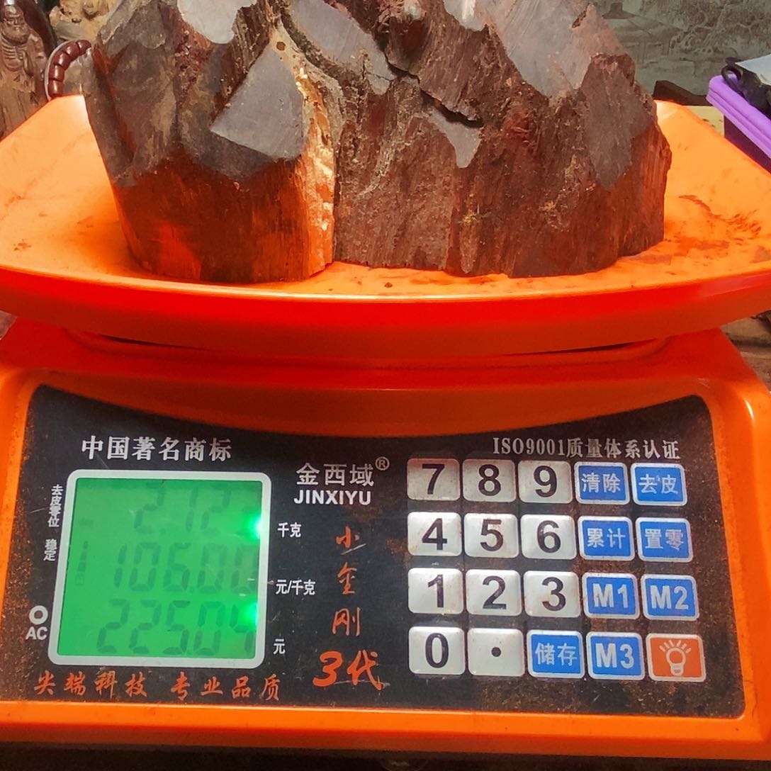 檀香紫檀（小叶紫檀）手串三**色头