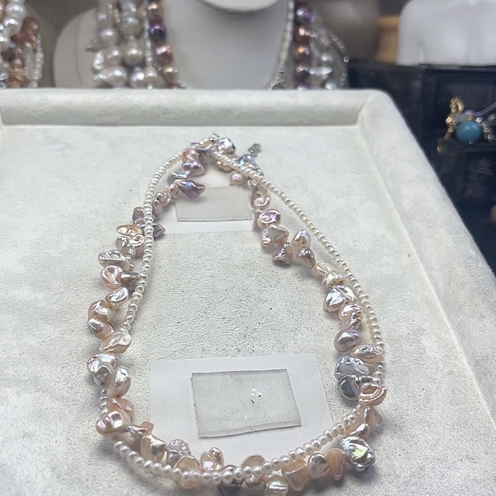 淡水珍珠未镶嵌项链【纯恬】