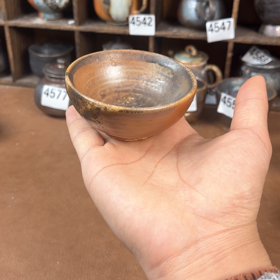 杯柴烧茶器主人杯