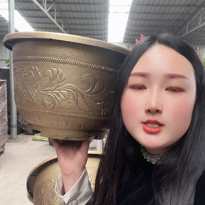 用****2圆形40花盆1个