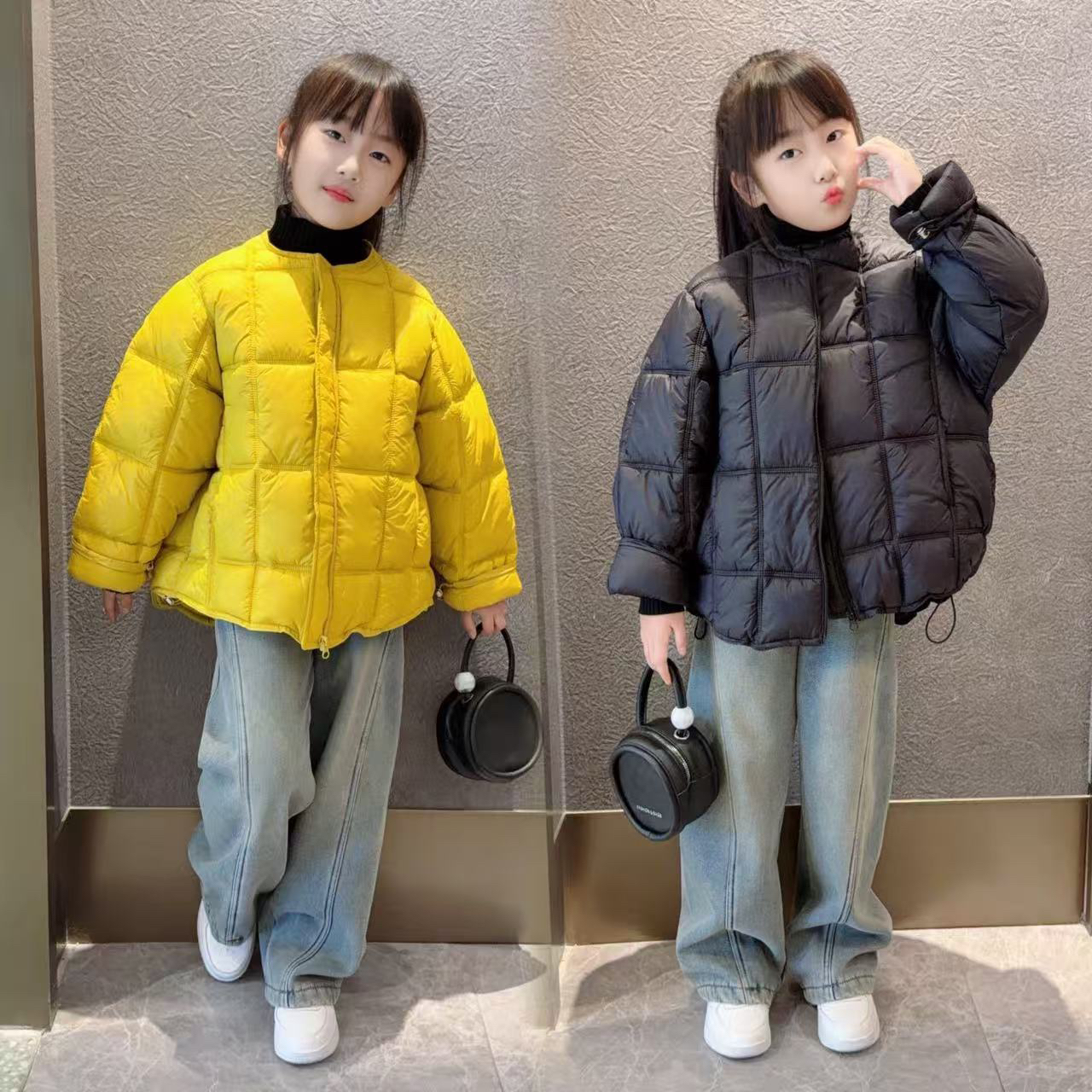 女童棉服外套秋冬款2025新款洋气儿童装上衣冬季女大童休闲棉衣潮