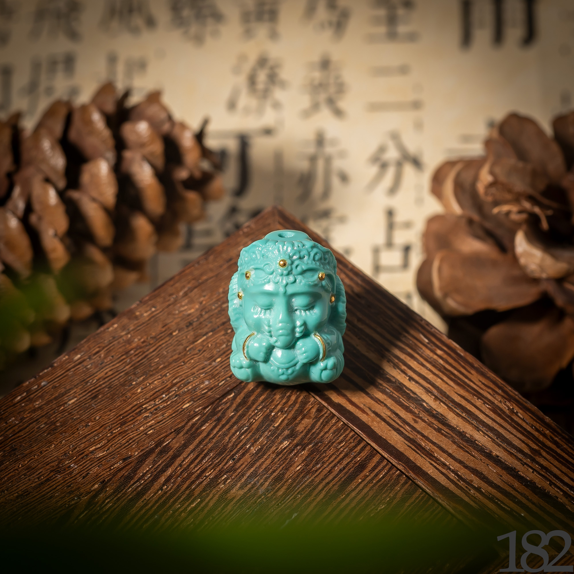 【世间臻宝】绿松雕刻件/11*14*18mm/多样性发一件/SS182/孤