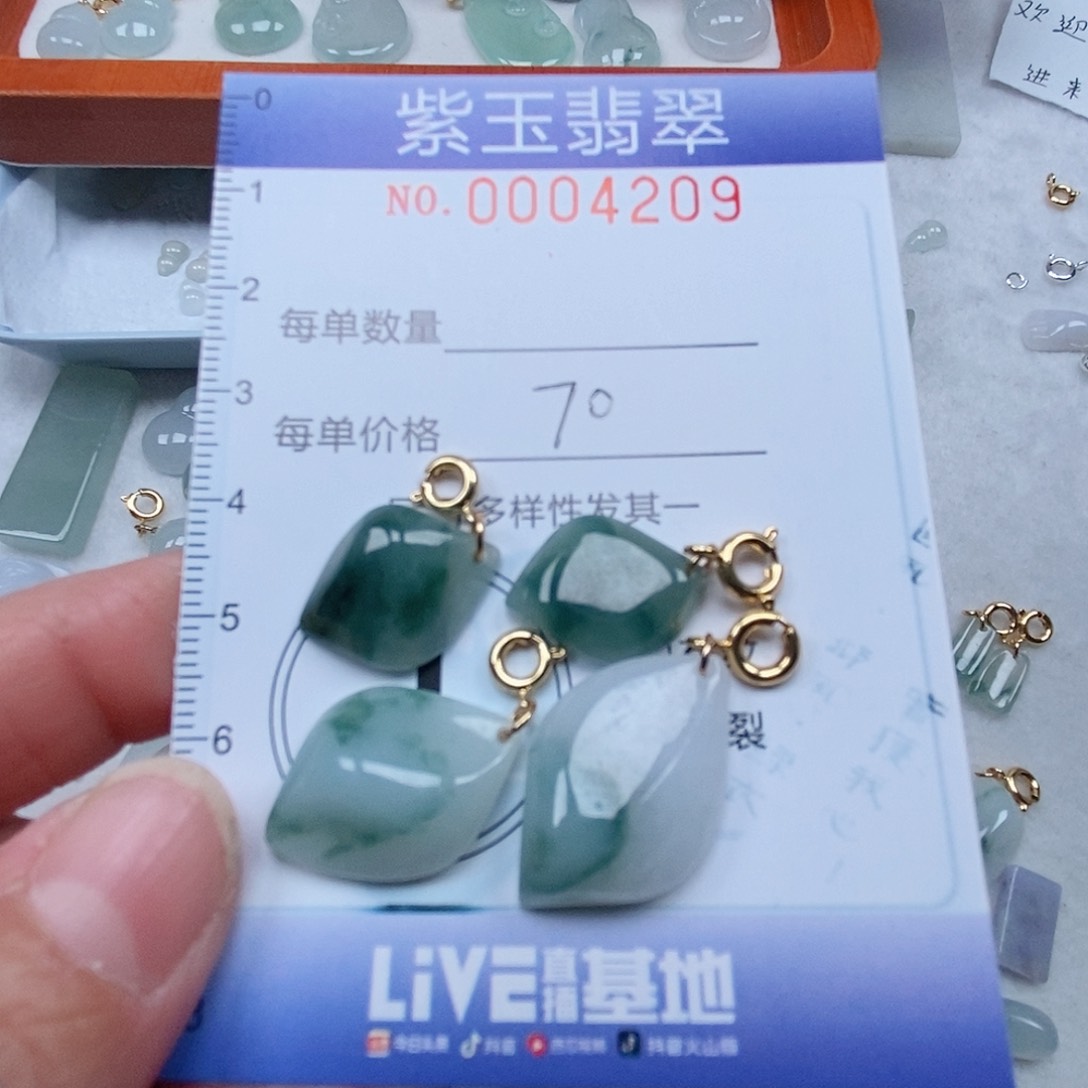 颈饰未镶嵌翡翠旅****妞飘花随行