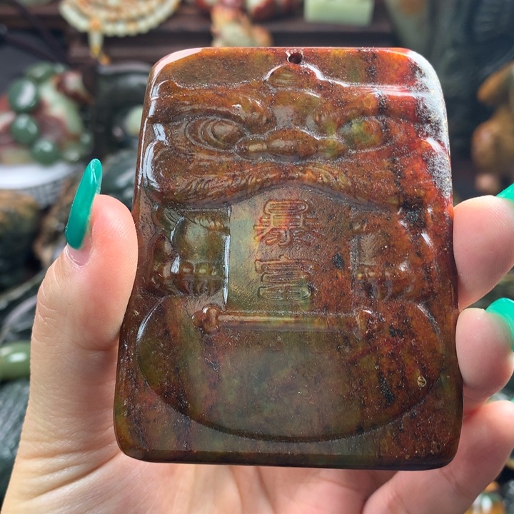 岫岩河磨玉（透闪石质玉）手把未镶嵌