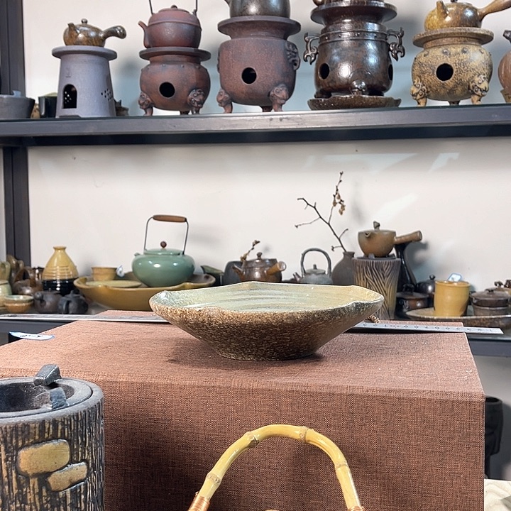 紫泥茶壶紫砂粗陶茶器