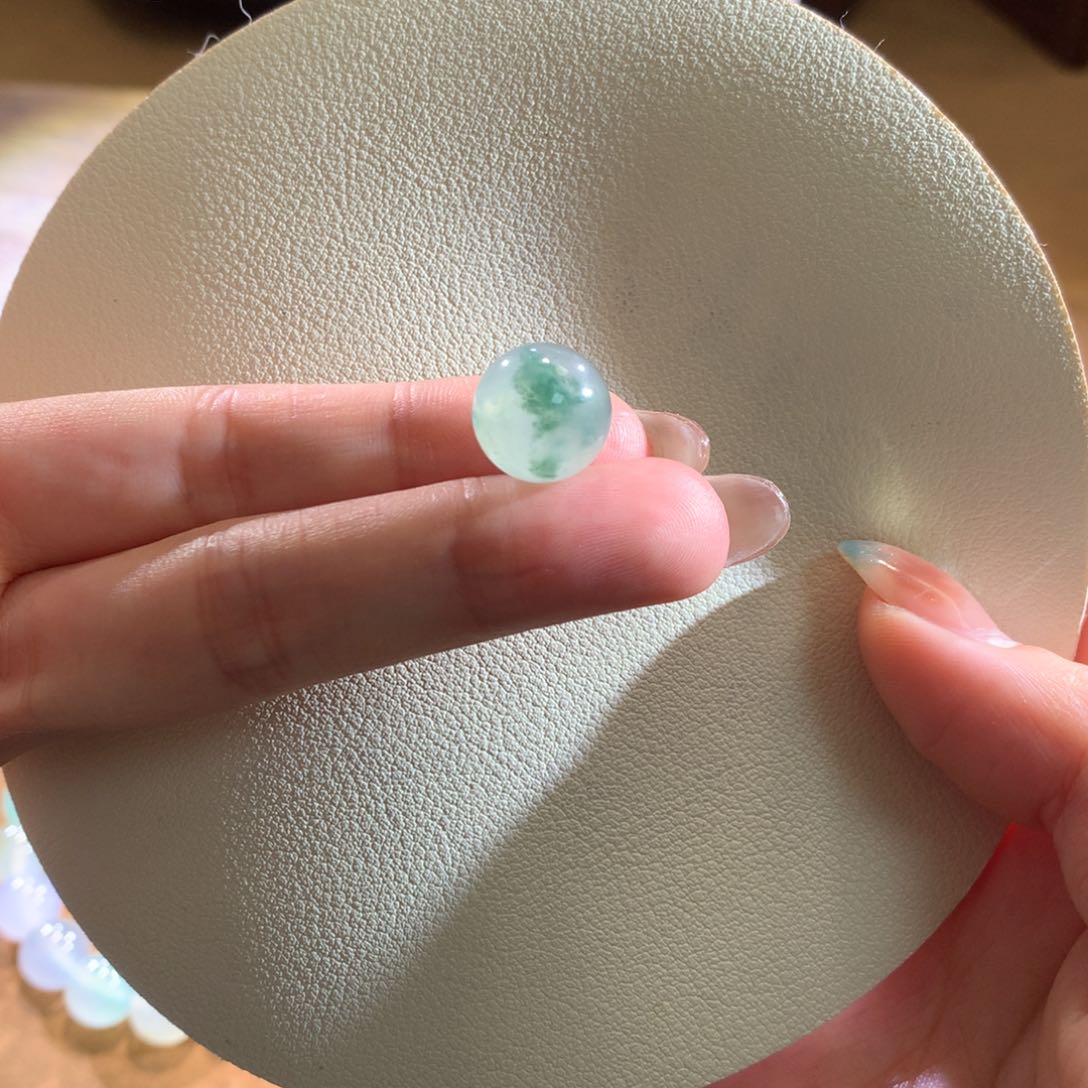散珠翡翠天然缅a冰飘花单珠（清仓不议价）