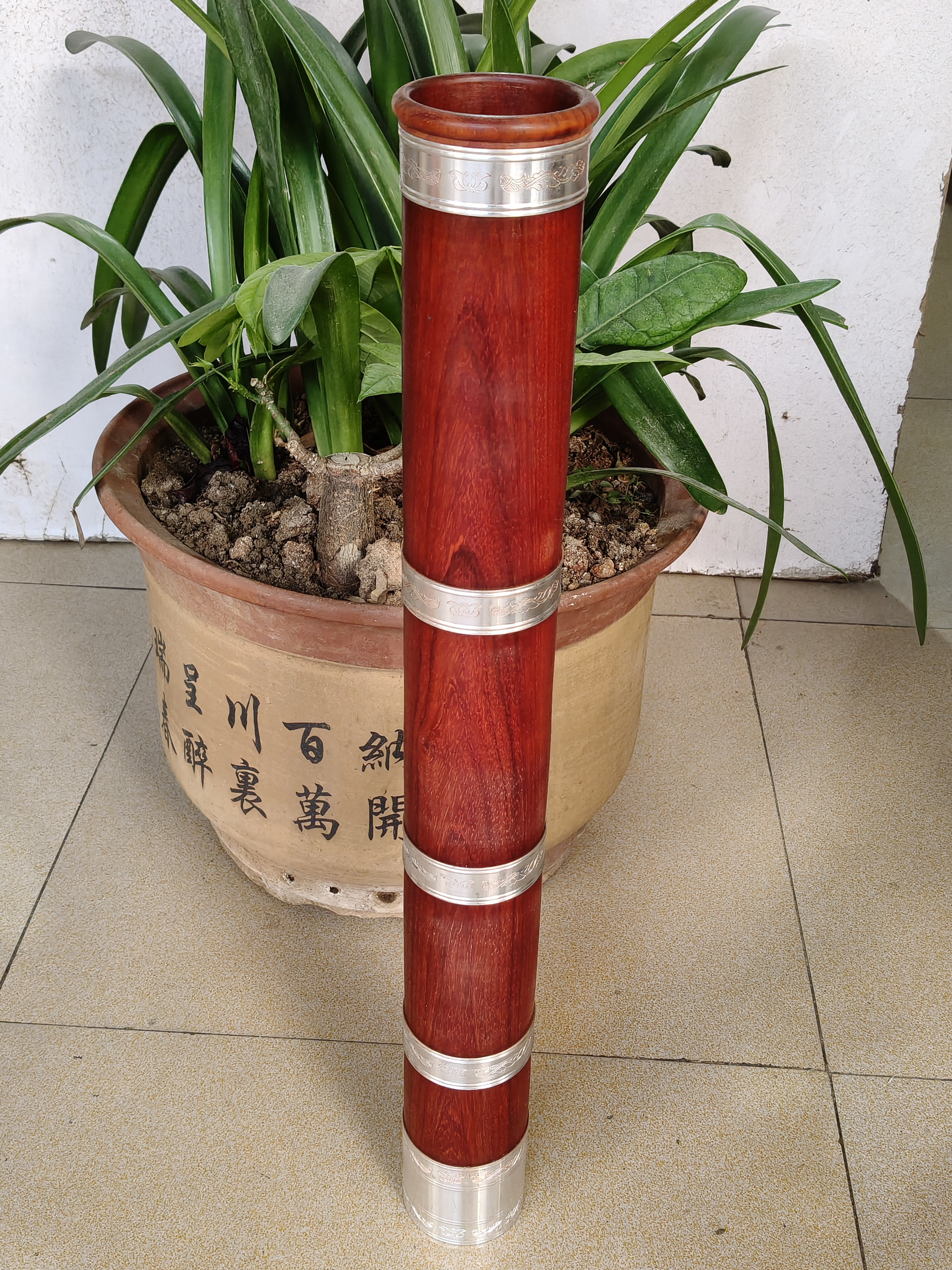 红花梨直桶型（中号）高68 外径8.4