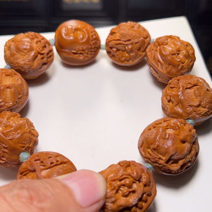 *****手串橄榄核瑞兽罗汉总价19000补差价换货