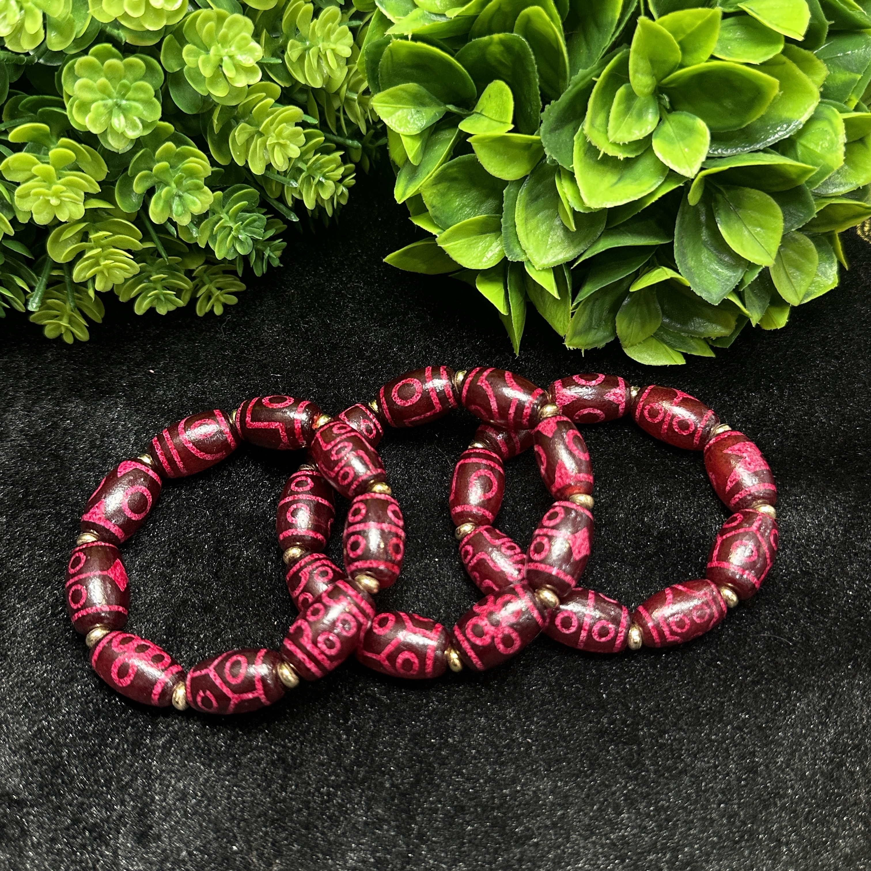 S7896【任会长珠宝】红锦天臧参珠桶珠玛瑙手串-多样性只发一件