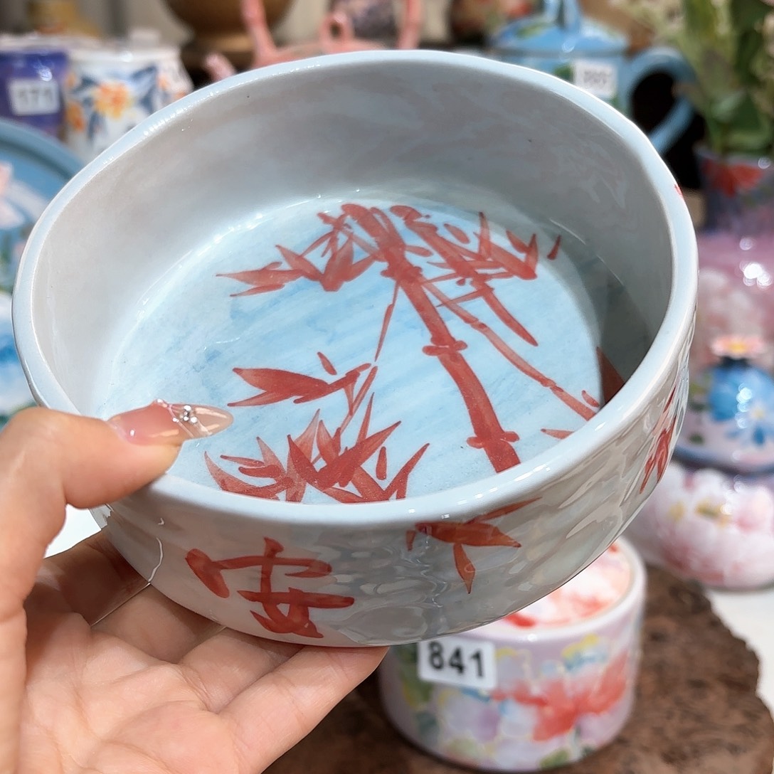 景德镇手绘高温釉下彩陶瓷茶具